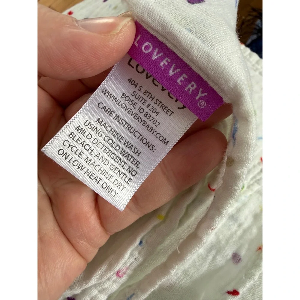 Lovery colorful‎ sprinkle muslin infant blanket